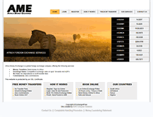 Tablet Screenshot of africamoneyexchange.com